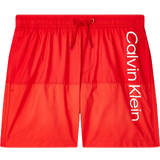 Calvin Klein Badetøj Børnetøj Calvin Klein Boy's Core Logo Block Swim Shorts - Deep Crimson (KV0KV00007)
