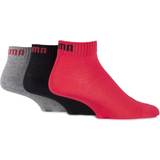 Puma uarter Training Socks 3-pack - Black/Red/Grey