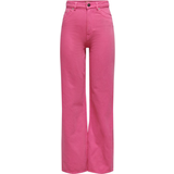 Dame - Pink - W29 Jeans Only Extra High Waist Trousers - Rosa/Gin Fizz