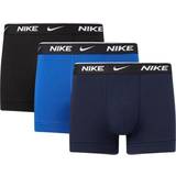 Nike Blå Undertøj Nike Everyday Cotton Stretch Boxer Shorts - Black/Blue