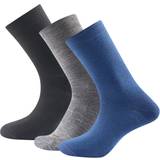 Blå - Merinould Strømper Devold Daily Light Sock 3-pack 41-45