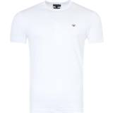 Armani Hvid Overdele Armani Emporio Short Sleeved Logo T Shirt