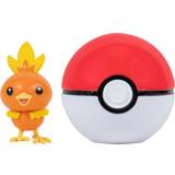 Plastlegetøj - Pokémons Legesæt Pokémon pokéball med figur Clip 'N' Go Torchic