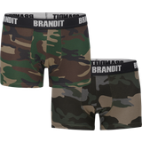 Camouflage - Elastan/Lycra/Spandex - Grøn Undertøj Brandit Boxershorts Brun/Sort