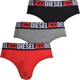 Diesel Grå Undertøj Diesel 3-Pack Jeans Logo Briefs, Red/Grey/Black