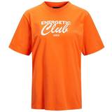 Jack & Jones JJXX Oversized T-shirt klar med 'Energetic Club'-print Lys
