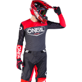 O'Neal Mayhem Hexx Long Sleeve T-shirt Red,Black