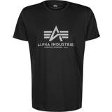 Alpha Industries Grøn - M Overdele Alpha Industries Basic T-Shirt Reflective Print 100501RP 142