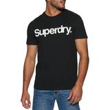 Gul - Polyester - Slim Overdele Superdry Core Logo T-shirt - Black