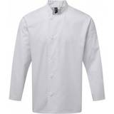 Premier Mens Essential Long-Sleeved Chef Jacket (White)