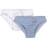 Blå Underbukser Petit Bateau Børn 2-pak Stripe Underbukser