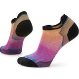 Dame - Uld Undertøj Smartwool Women's Run Zero Cushion Ombre Print Low Ankle Socks Tandoori 42-45