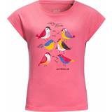 Jack Wolfskin T-shirts Jack Wolfskin Girl's Organic Cotton Tee Tweeting Birds T-shirt - Pink Lemonade (1609301-2044)