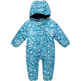 Blå - Zebra Børnetøj Dare2B Kid's Bambino II Waterproof Insulated Snowsuit - Dark Methyl Zebra Print
