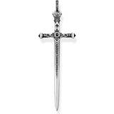 Onyxer Charms & Vedhæng Thomas Sabo Sword Pendant - Silver/Black