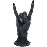 Kunstharpiks - Sølv Dekorationer Nemesis Now Baphomet's Horns Horror Hand Dekorationsfigur 12.2cm