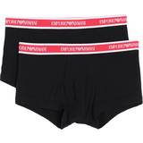Emporio Armani Rund hals Tøj Emporio Armani Underwear Men's 3-Pack Boxer Monogram, Black/Black/Black