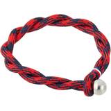 Armbånd Tommy Hilfiger Braided Bracelet - Silver/Red/Blue
