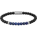 Lapis Armbånd Hugo Boss Beads Bracelet - Silver/Lapis /Onyx