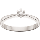 0.10 karat diamant ring Scrouples Vida Ring 0,10 ct. i Karat Hvidguld fra