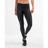 Dame - Guld Tights 2XU Force Mid-Rise Compression Tights