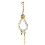 Turmalin Øreringe Stine A Heavenly Dream Hoop - Gold/Pearls/Turquoise