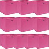VidaXL Pink Kasser & Kurve vidaXL 10 stk. 32x32x32 stof pink Opbevaringsboks