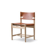 Læder - Orange Møbler Fredericia Furniture 3237 Køkkenstol 84.5cm
