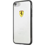 Ferrari Transparent Mobiletuier Ferrari Hardcase FEHCP7BK iPhone 7/8/SE 2022 SE 2020 juodas skaidrus lenktyniu skydas
