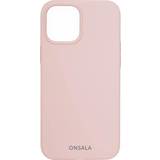 Beige Mobiletuier Onsala iPhone 12/12 Pro silikonecover (sand pink)