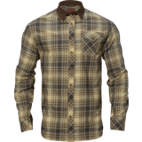 26 - Polyester - Ternede Tøj Härkila Driven Hunt Flannel Shirt - Light Teak Check