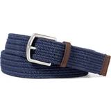Polo Ralph Lauren Beige Tilbehør Polo Ralph Lauren Braided Stretch Cotton Belt - Blue