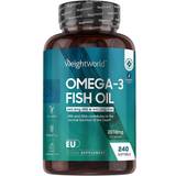 Forbedrer muskelfunktionen Fedtsyrer WeightWorld Omega 3 Fish Oil 2000mg 240 stk