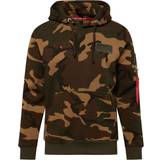 Camouflage - Grå Overdele Alpha Industries Sweatshirt mørkebrun lysebrun choko khaki