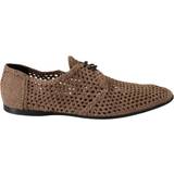 Dolce & Gabbana Men's Woven Suede Derby Shoes MV3736-39 EU40.5/US7.5