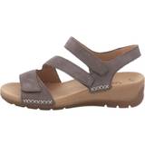 Gabor Dame Sko Gabor 43.734.13 Tobin Taupe Nubuck Womens Comfortable Sandals