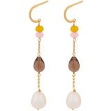 Pernille Corydon Lagoon Shade Earrings - Gold/Yellow/Pink