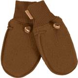 Mikk-Line Brushed Wool Mittens - Rubber (9315)