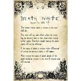 GB Eye Brugskunst GB Eye Death Note Rules Plakat