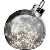 Sølv Brugskunst Sompex Dekorationskugle Ornament Røg Højde 25 cm Krom-Smoke Juletræspynt