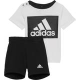 Øvrige sæt adidas Infant Essentials Tee & Shorts Set - White/Black (HF1916)