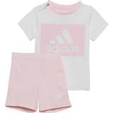 104 - Pink Øvrige sæt adidas Infant Essentials Tee & Shorts Set - White/Clear Pink (HF1915)