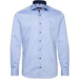 Eterna Bomberjakker - Herre - XL Skjorter Eterna Fein Oxford Modern Fit Shirt - Blue