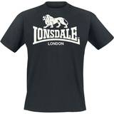 Lonsdale Grå Tøj Lonsdale London Logo T-shirt Herrer