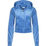 Juicy Couture Trøjer Juicy Couture Madison Contrast Velour Hoodie Ultramarine