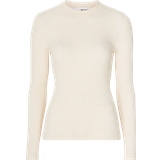 Dame - Nylon - Sort Sweatere Selected FEMME Top slfLydia New Rib LS Knit O-neck
