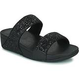 Fitflop Sort Sandaler Fitflop Lulu Slide Glitter women's Mules Casual Shoes in