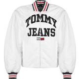Tommy Hilfiger Elastan/Lycra/Spandex Overtøj Tommy Hilfiger Quilted jacket with label lettering in offwhite