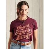 Elastan/Lycra/Spandex - Guld T-shirts & Toppe Superdry Glitter Sparkle T-Shirt Optic