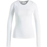 Jack & Jones Freya Rib Long Sleeve T-shirt - White/Bright White